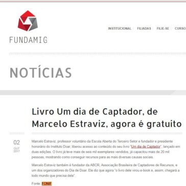 Livro Um dia de Captador, de Marcelo Estraviz, agora é gratuito – Fudamig