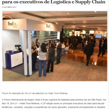 São Paulo recebeu o principal evento do Brasil para os executivos de Logística e Supply Chain – Informativo dos Portos