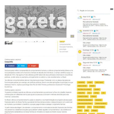 Ciência comportamental ganha espaço dentro de políticas públicas no Brasil – Gazeta do Catello