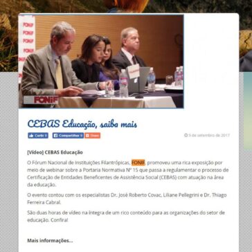 CEBAS Educação, saiba mais – Doar.se