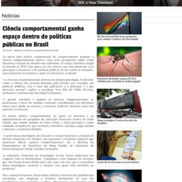 Ciência comportamental ganha espaço dentro de políticas públicas no Brasil – Jornal Brasil em Folhas