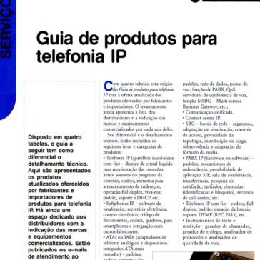 Guia de produtos para telefonia IP – RTI