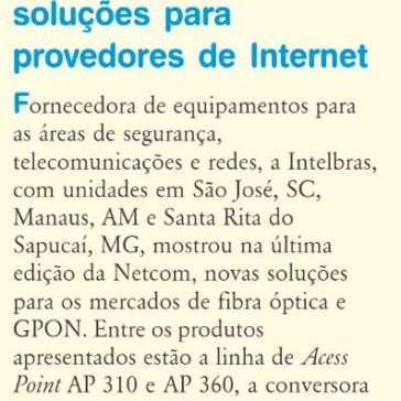 Intelbras apresenta soluções para provedores de internet – RTI