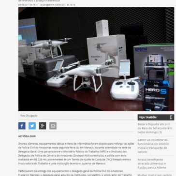 Verba de indenização trabalhista gera doação de equipamentos táticos à Polícia Civil – A Critica (On-line)