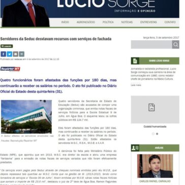 Servidores da Seduc desviavam recursos com serviços de fachada – Blog do Lúcio Sorge