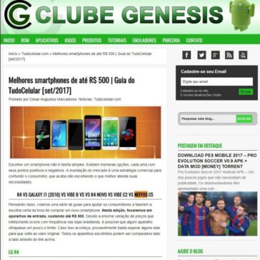 Melhores smartphones de até R$ 500 | Guia do TudoCelular [set/2017] – Clube Genesis