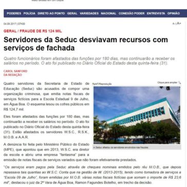 Servidores da Seduc desviavam recursos com serviços de fachada – Repórter MT