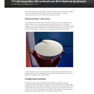 TP-Link lança Deco M5 no Brasil com Wi-Fi Mesh da Qualcomm – Canaltech