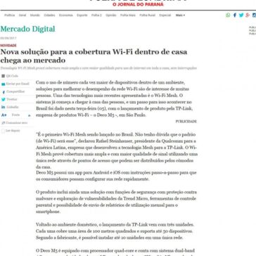 O Deco M5 é um sistema de conectividade wireless que visa melhorar a experiência de internet sem fio para usuários domésticos – Folha de Londrina Online
