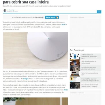 TP-Link Deco M5 é um sistema de roteadores Wi-Fi mesh para cobrir sua casa inteira – Tecnoblog