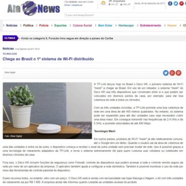 Chega ao Brasil o 1° sistema de Wi-Fi distribuído – ATA News