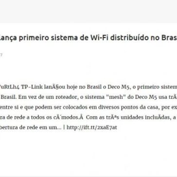 TP-Link lança primeiro sistema de Wi-Fi distribuído no Brasil por R$ 1.600 – Banco de Noticias do Ceará, Brasil e do Mundo