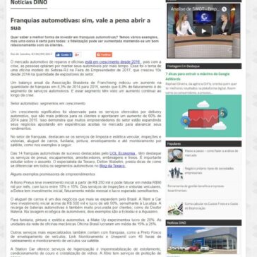 Franquias automotivas: sim, vale a pena abrir a sua – Empresas S/A