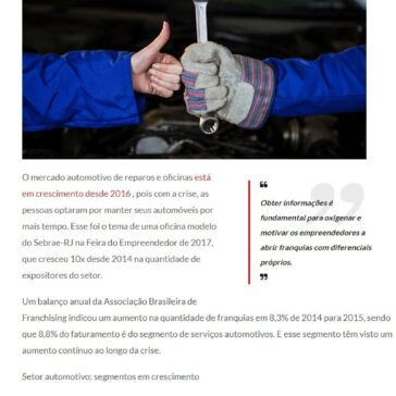 Franquias automotivas: sim, vale a pena abrir a sua – Negócios em Foco