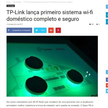 TP-Link lança primeiro sistema wi-fi doméstico completo e seguro – Notícias do Dia
