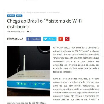 Chega ao Brasil o 1° sistema de Wi-Fi distribuído – Piacabucu News