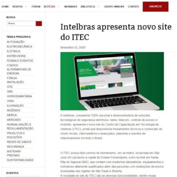 Intelbras apresenta novo site do ITEC – Revista da Instalação
