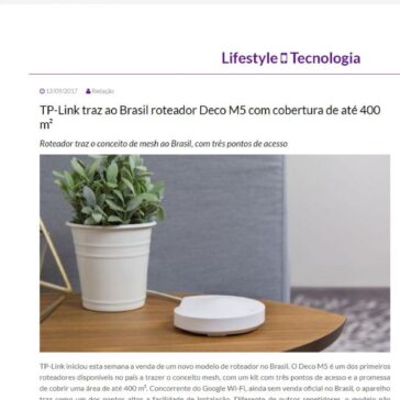 TP-Link traz ao Brasil roteador Deco M5 com cobertura de até 400 m² – Revista Pepper