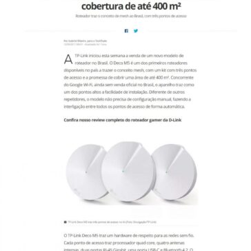 TP-Link traz ao Brasil roteador Deco M5 com cobertura de até 400 m² – Tech tudo