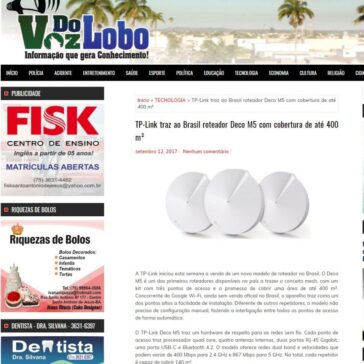 TP-Link traz ao Brasil roteador Deco M5 com cobertura de até 400 m² – Voz do Lobo