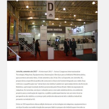 Intermach 2017 – agenda: segundo dia da feira terá rodada de negócios com a participação de alemães e palestras gratuitas – Messe Brasil