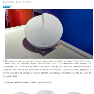 TP-Link traz ao Brasil roteador Deco M5 com cobertura de até 400 m² – SD Blog