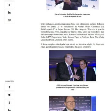 Weg Equipamentos vence a 3ª edição do Estadão Empresas Mais – Propmark