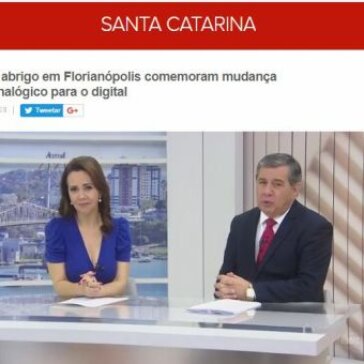 Idosos de abrigo em Florianópolis comemoram mudança do sinal analógico para o digital – G1 Santa Catarina