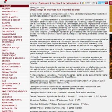 Estadão elege as empresas mais eficientes do Brasil – Portal Fator Brasil