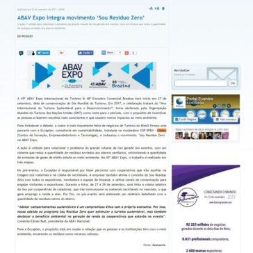 ABAV Expo integra movimento “Sou Resíduo Zero” – Portal Eventos