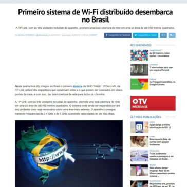 Primeiro sistema de Wi-Fi distribuído desembarca no Brasil – Oficina da Net