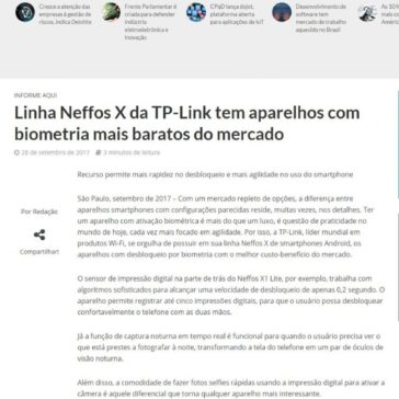 Linha Neffos X da TP-Link tem aparelhos com biometria mais baratos do mercado – Inforchannel