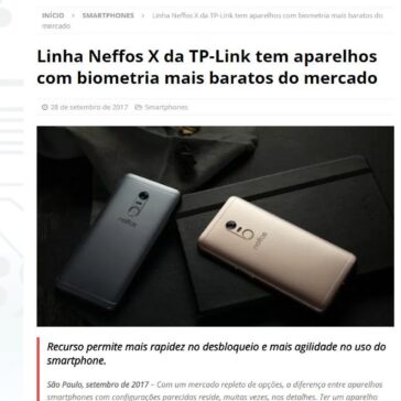 Linha Neffos X da TP-Link tem aparelhos com biometria mais baratos do mercado – MTI Tecnologia