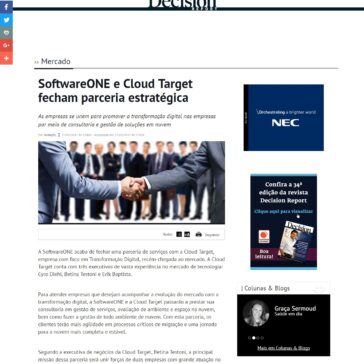 SoftwareONE e Cloud Target fecham parceria estratégica