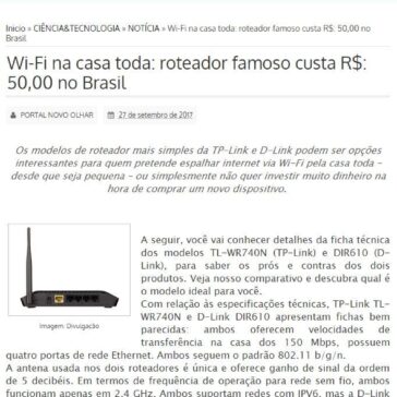 Wi-Fi na casa toda: roteador famoso custa R$: 50,00 no Brasil – Portal Novo Olhar