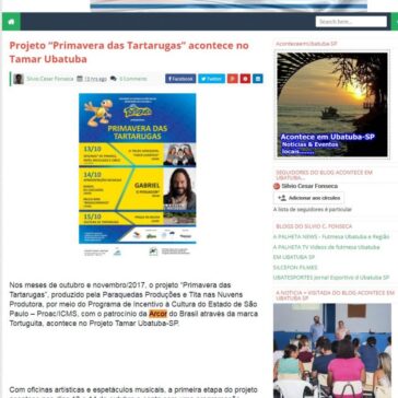 Projeto “Primavera das Tartarugas” acontece no Tamar Ubatuba – Acontece em Ubatuba