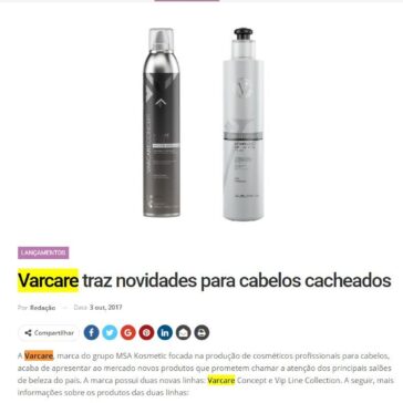 Varcare traz novidades para cabelos cacheados – Newtrade