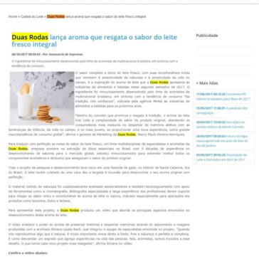Duas Rodas lança aroma que resgata o sabor do leite fresco integral – Guialat