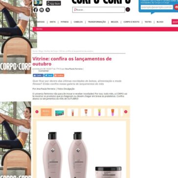 Vitrine: confira os lançamentos de outubro – Corpo a Corpo (On-line)