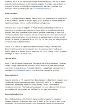 Dia das Crianças: roteiro cultural garante muita diversão – Governo do Estado de São Paulo