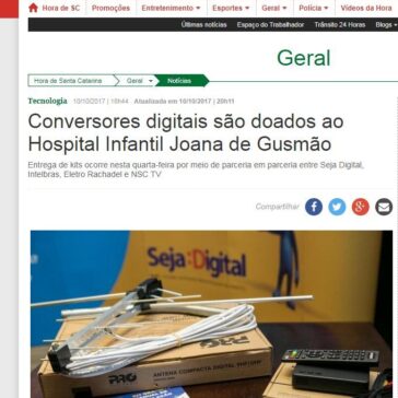Conversores digitais são doados ao Hospital Infantil Joana de Gusmão – Hora de Santa Catarina