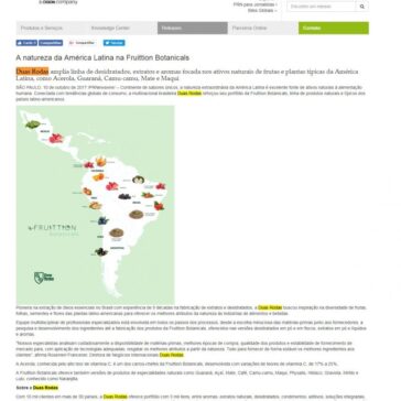 A natureza da América Latina na Fruittion Botanicals – PR Newswire Brasil