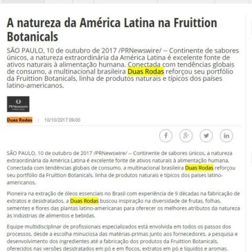 A natureza da América Latina na Fruittion Botanicals – Portal Imprensa