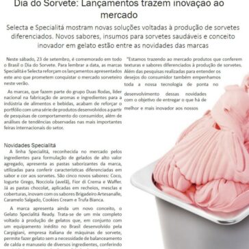 Dia do Sorvete:Lançamento trazem inovação ao mercado – REVISTA MERCADO SORVETEIRO