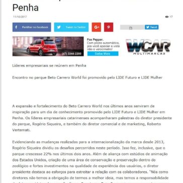 Líderes empresariais se reúnem em Penha – Diário da Cidade