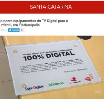Empresas doam equipamentos da TV Digital para o Hospital Infantil, em Florianópolis – G1 Santa Catarina