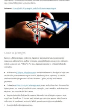 Como se proteger contra a falha que deixou o Wi-Fi vulnerável – IDAngola