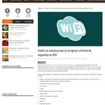 Confira as empresas que já corrigiram a brecha de segurança no WiFi – Works