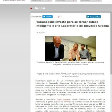 Florianópolis investe para se tornar cidade inteligente e cria Laboratório de Inovação Urbana – Associação Brasileira das Empresas de Software