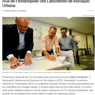 Rua de Florianópolis vira Laboratório de Inovação Urbana – Informe Online/SC